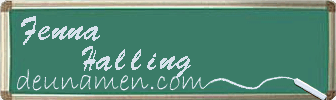 Fenna Halling Visitenkarte
